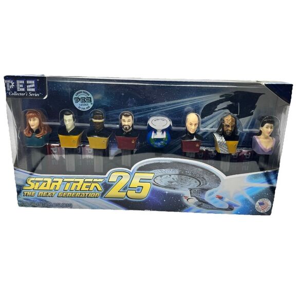 Star Trek The Next Generation 25th Limited Edition PEZ Dispensers Set Sealed New - Picture 1 of 9